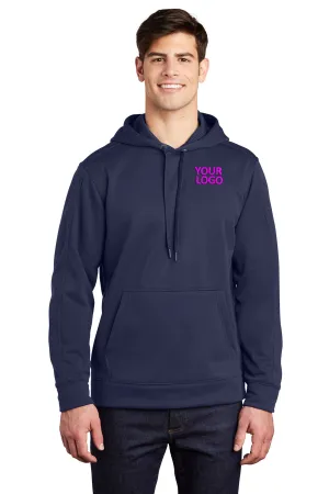 Sport-Tek Repel Fleece Customized Hooded Pullovers, True Navy