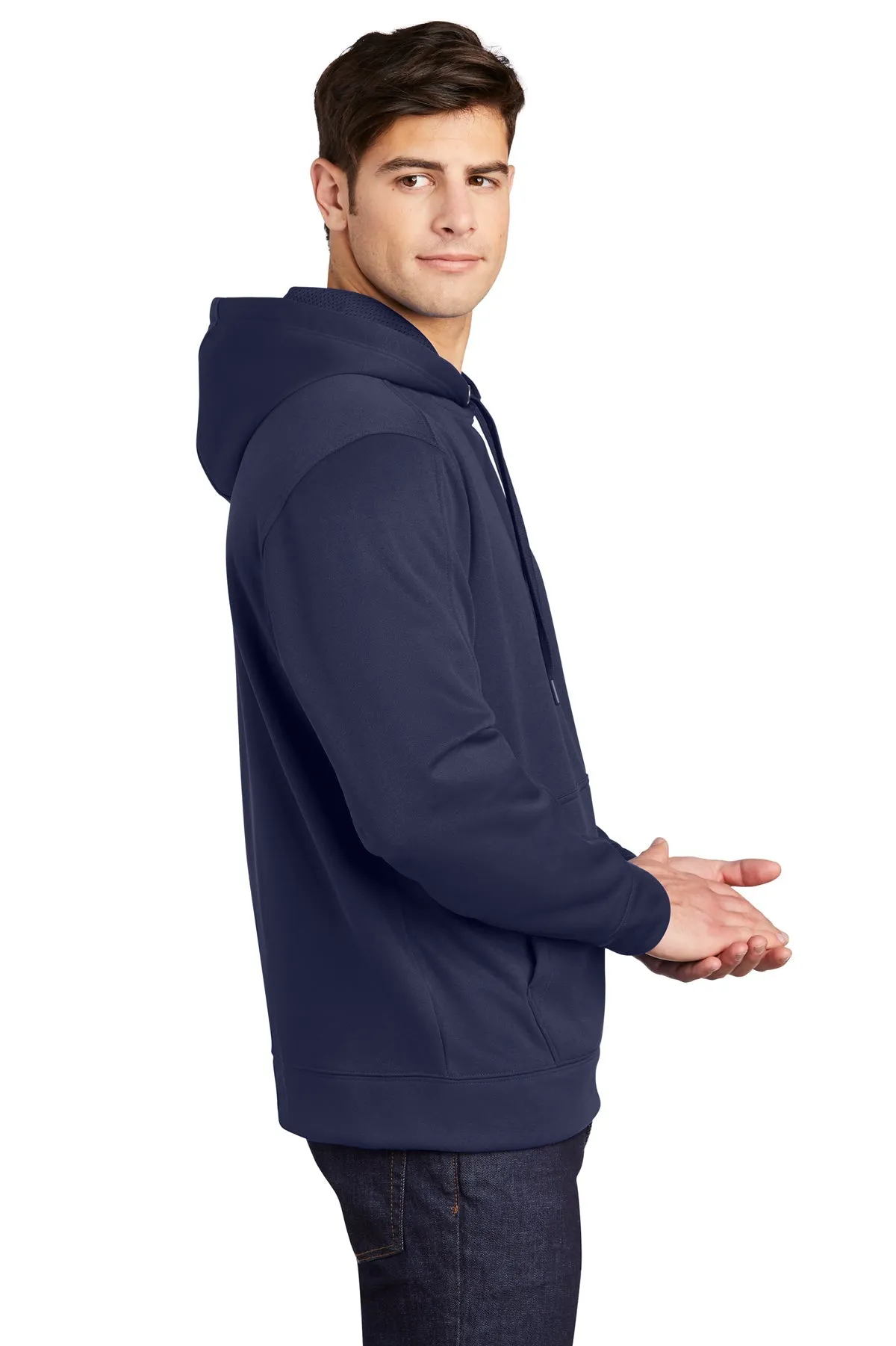 Sport-Tek Repel Fleece Customized Hooded Pullovers, True Navy