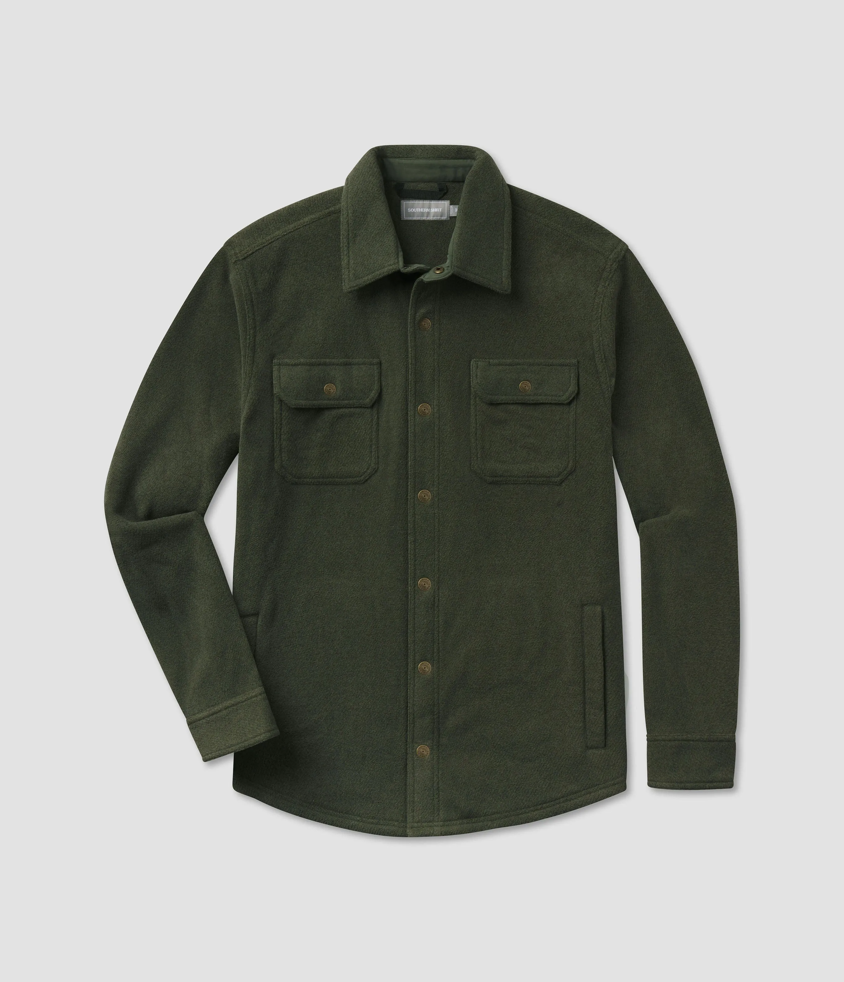 Stretch Twill Shacket - Upland Olive