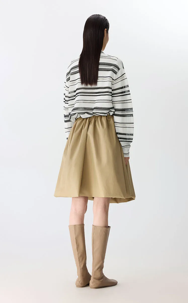 Sweater / JNBY Retro Stripe Knit Pullover