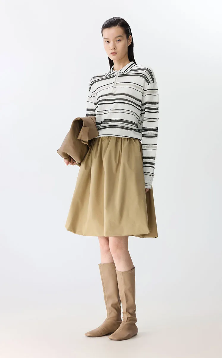 Sweater / JNBY Retro Stripe Knit Pullover