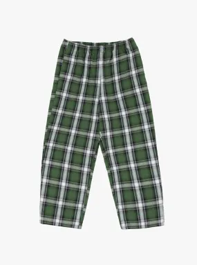 Swell Flannel Checkered Pant Green Big Check