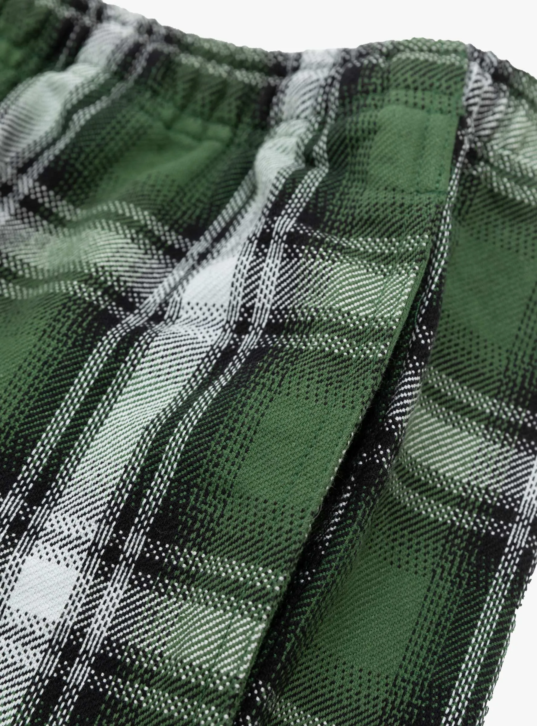 Swell Flannel Checkered Pant Green Big Check