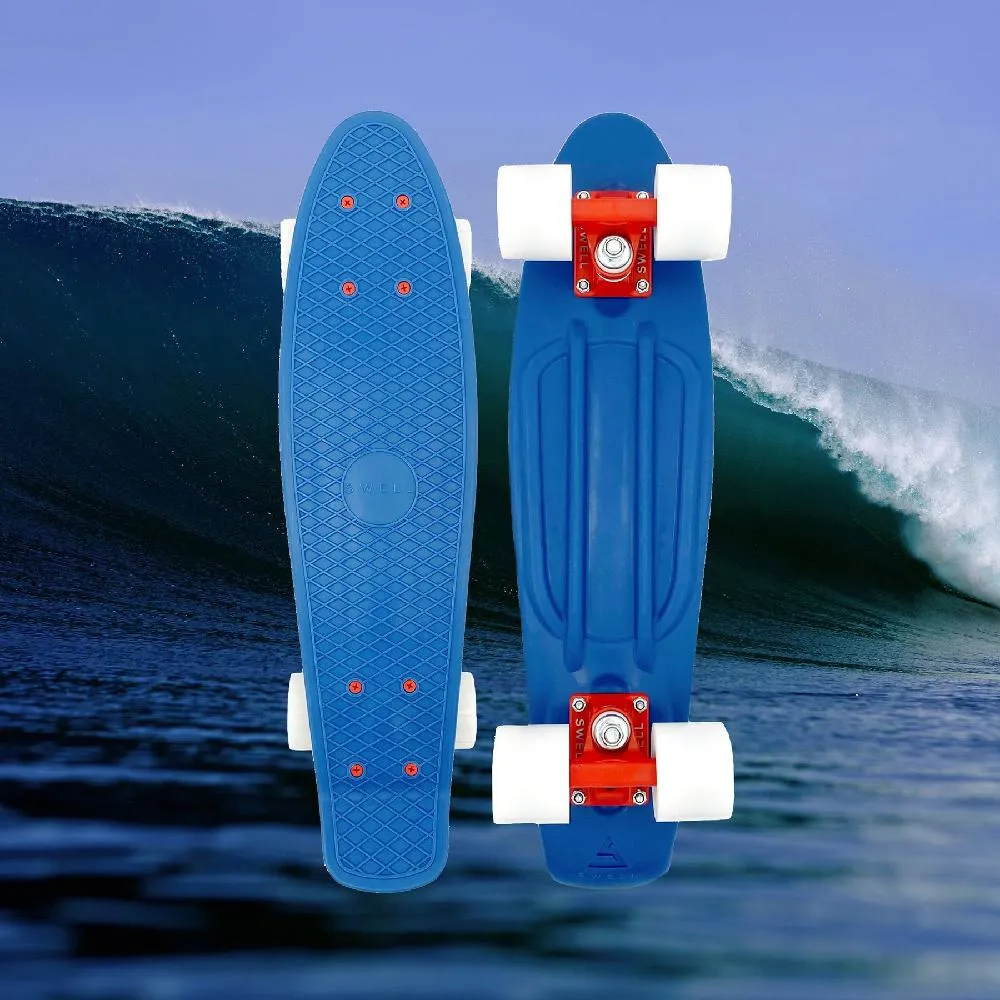 Swell Oceans Blue/Red 28" Cruiser Skateboard