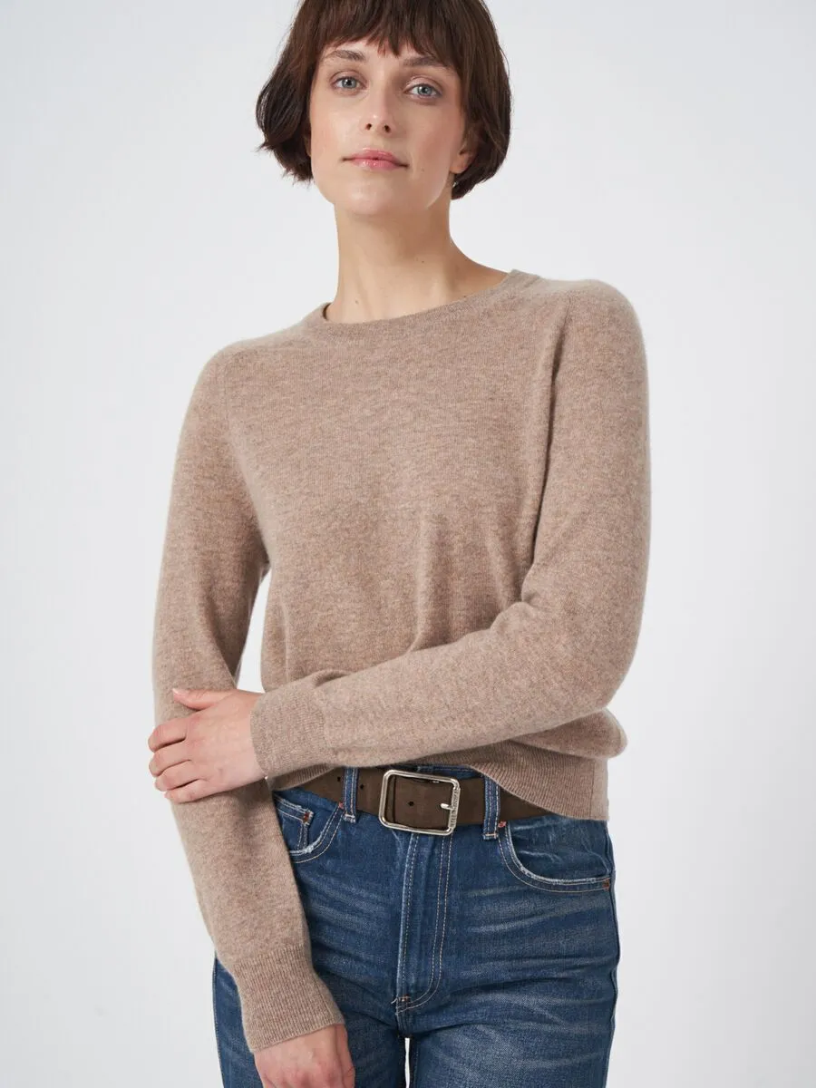 Taupe Cashmere Crewneck