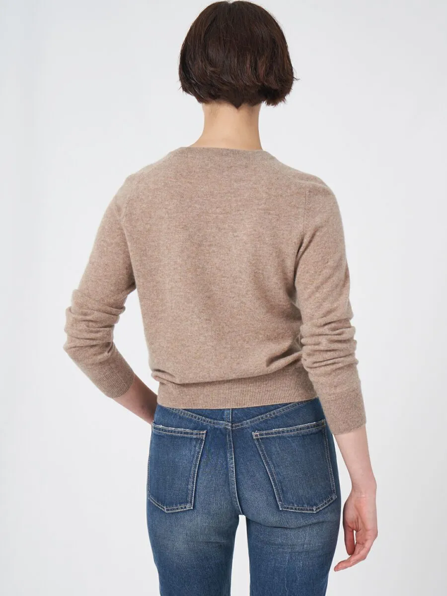 Taupe Cashmere Crewneck