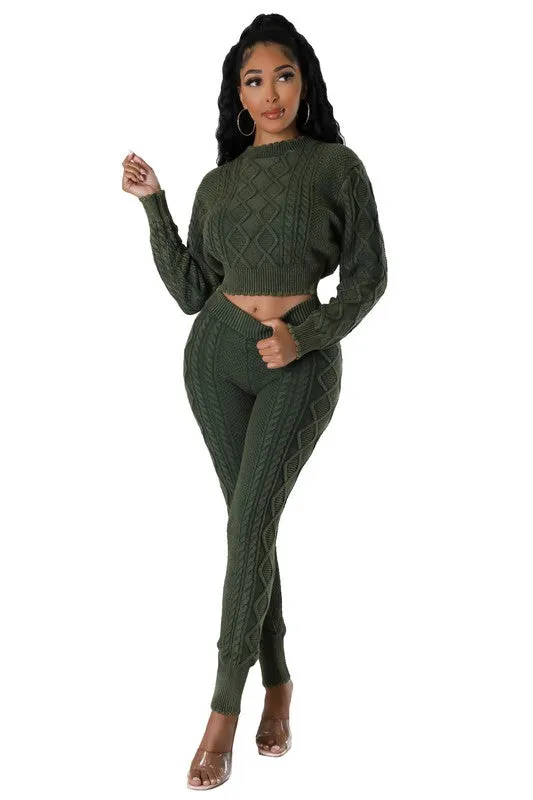 TEEK - THE DEFINITE 2PCS SWEATER PANTS SET