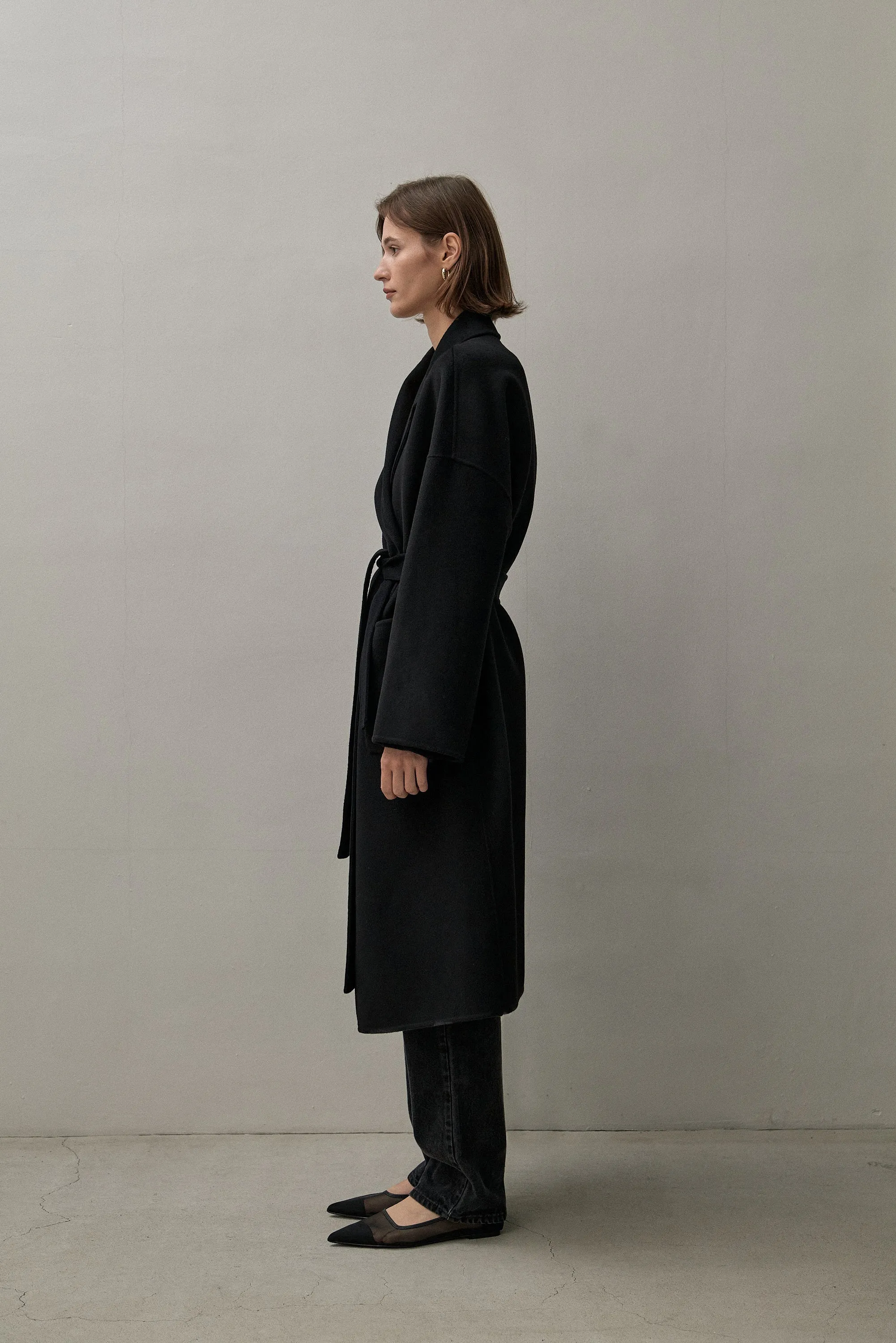 THE BOYFRIEND COAT - BLACK