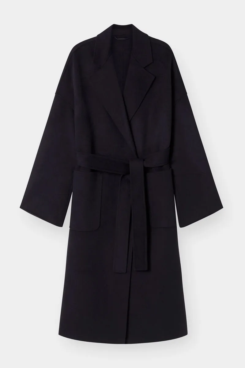 THE BOYFRIEND COAT - NAVY