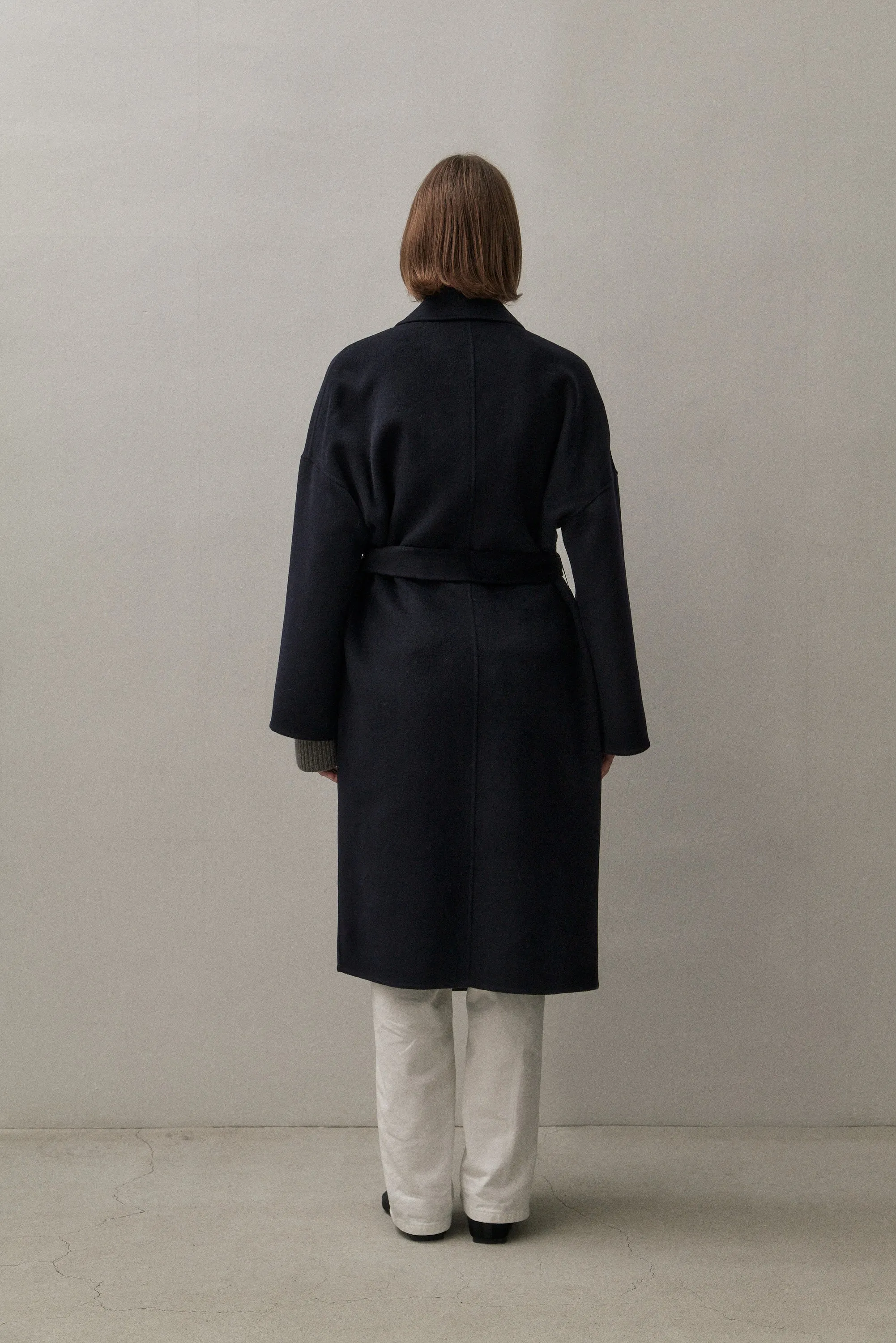 THE BOYFRIEND COAT - NAVY