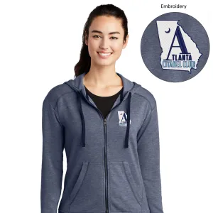 The Citadel, Atlanta Citadel  Ladies PosiCharge ® Tri-Blend Wicking Fleece Full-Zip Hooded Jacket