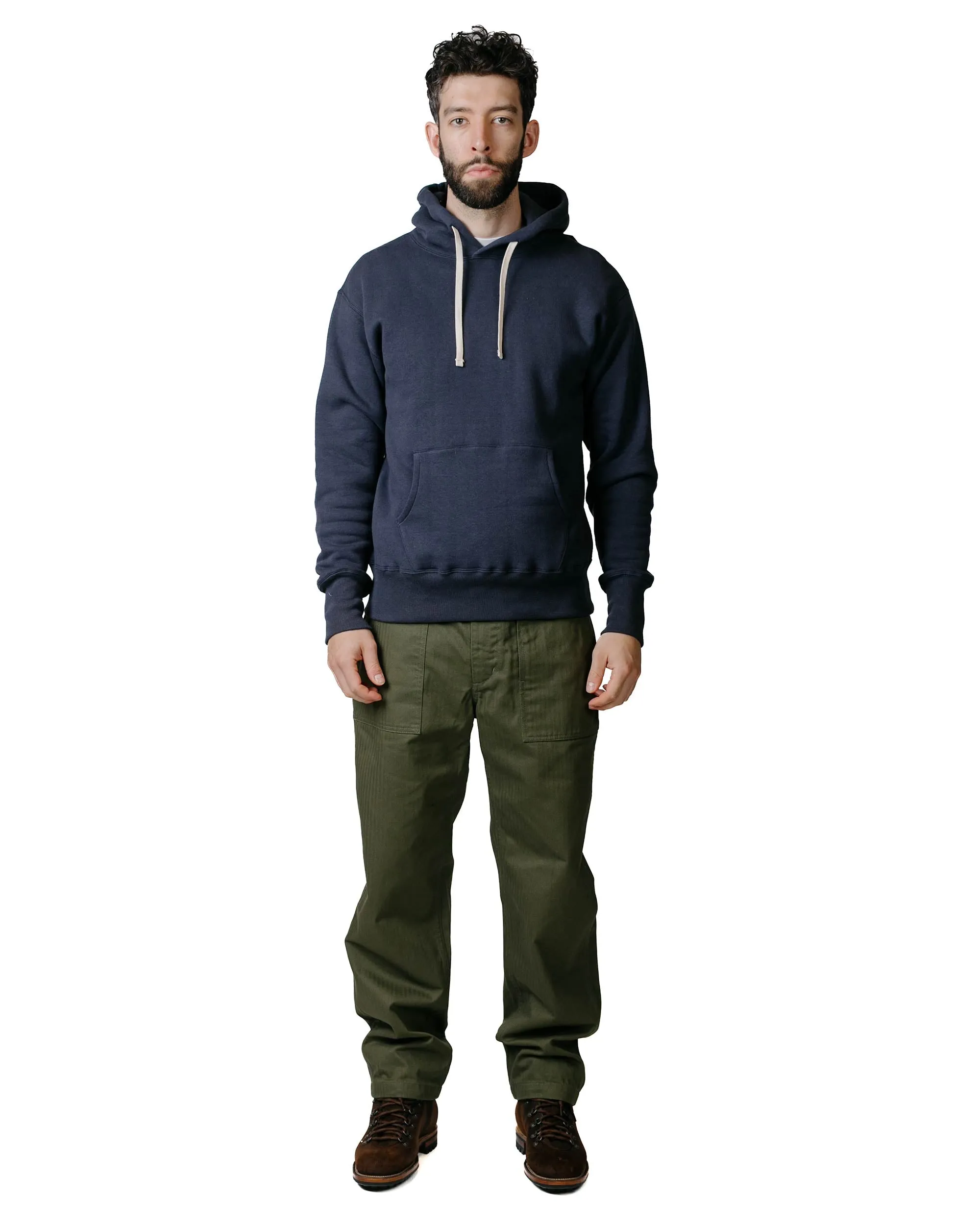 The Real McCoy’s MC19124 10oz. Loopwheel Parka Navy