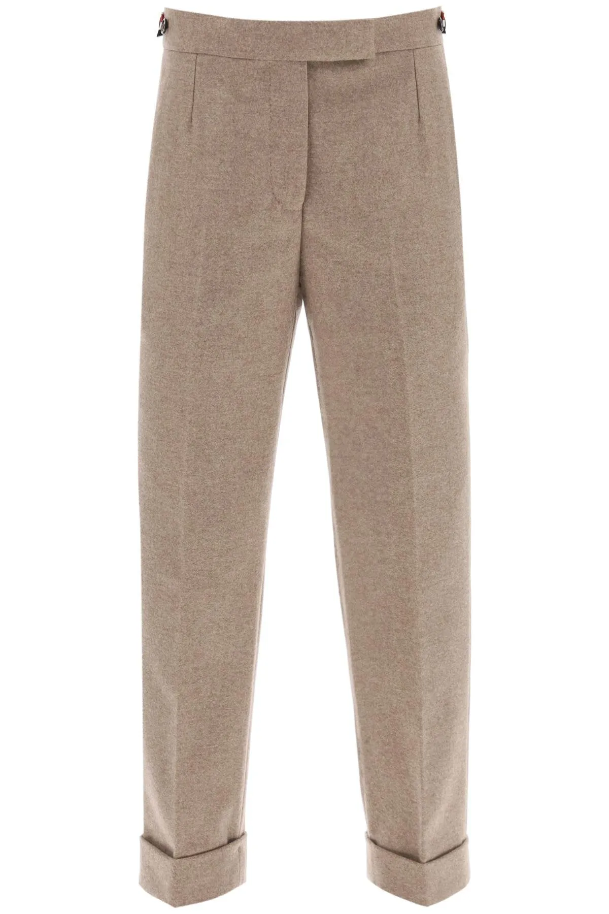 Thom Browne Cropped Wool-Flannel Pants