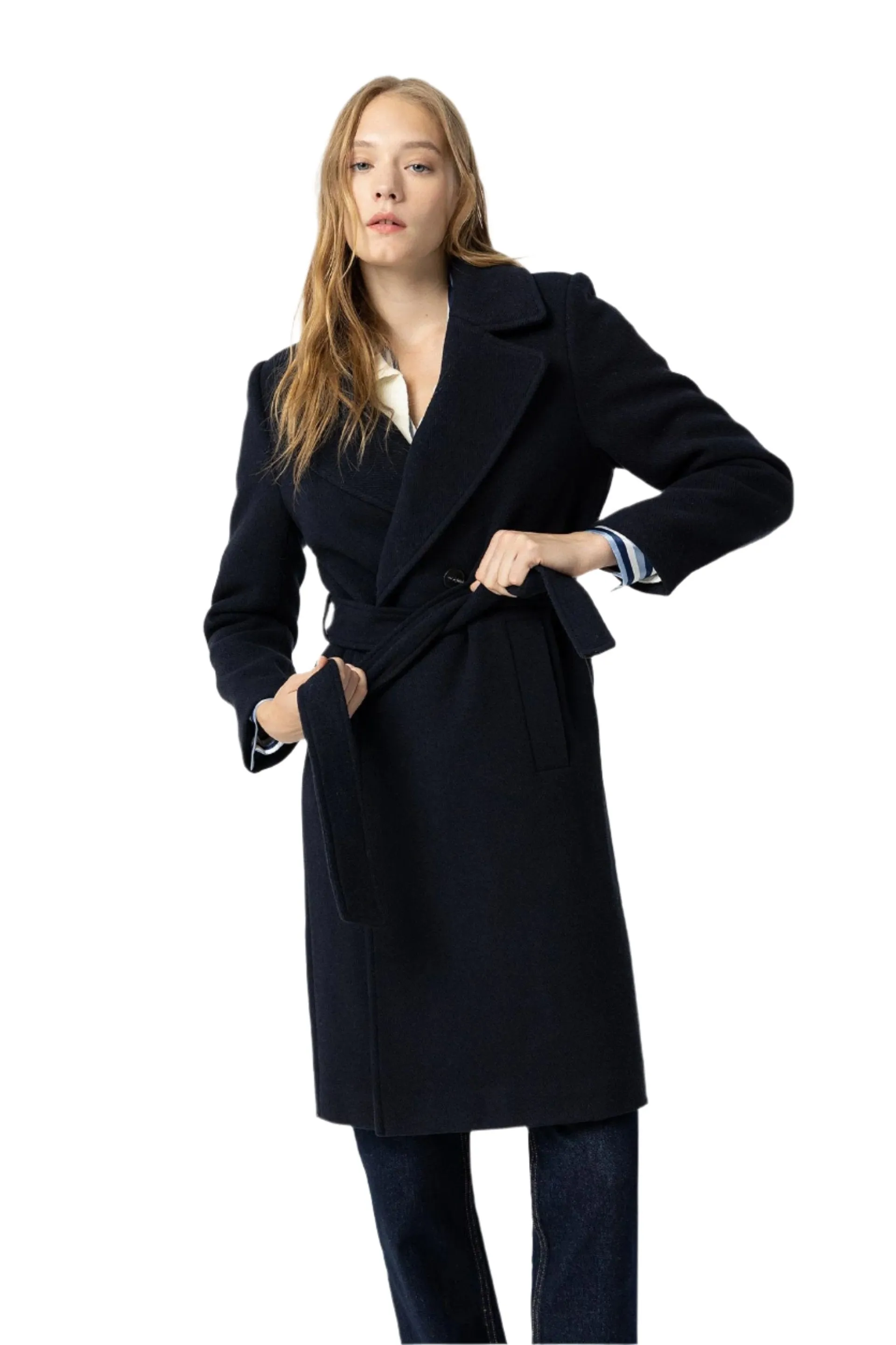 Tiffosi Womens Compi _3 Long Jacket Dark Navy