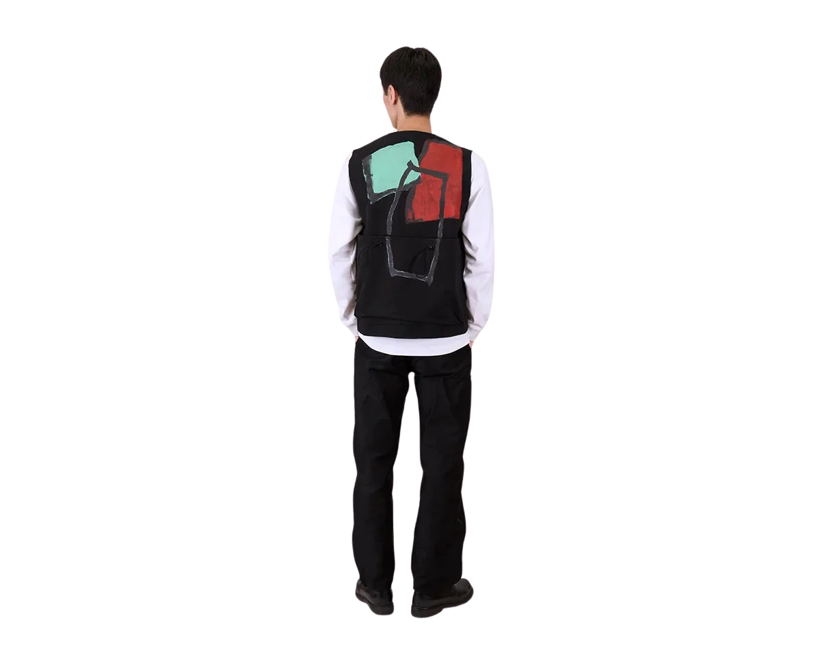 Toogood x FRAMA | Roper Gilet | Painted Cotton Green   Red