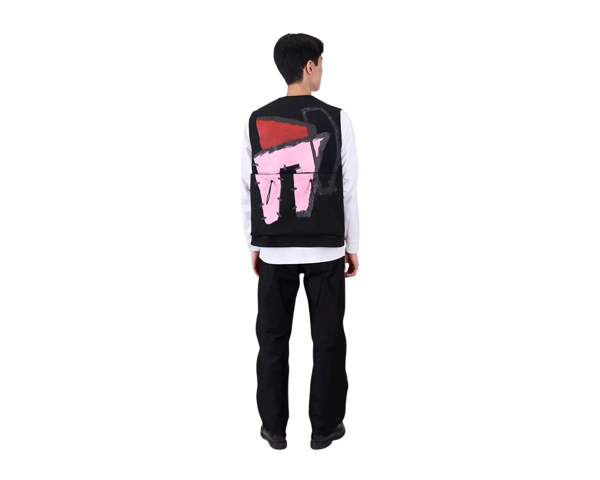 Toogood x FRAMA | Roper Gilet | Painted Cotton Pink   Red