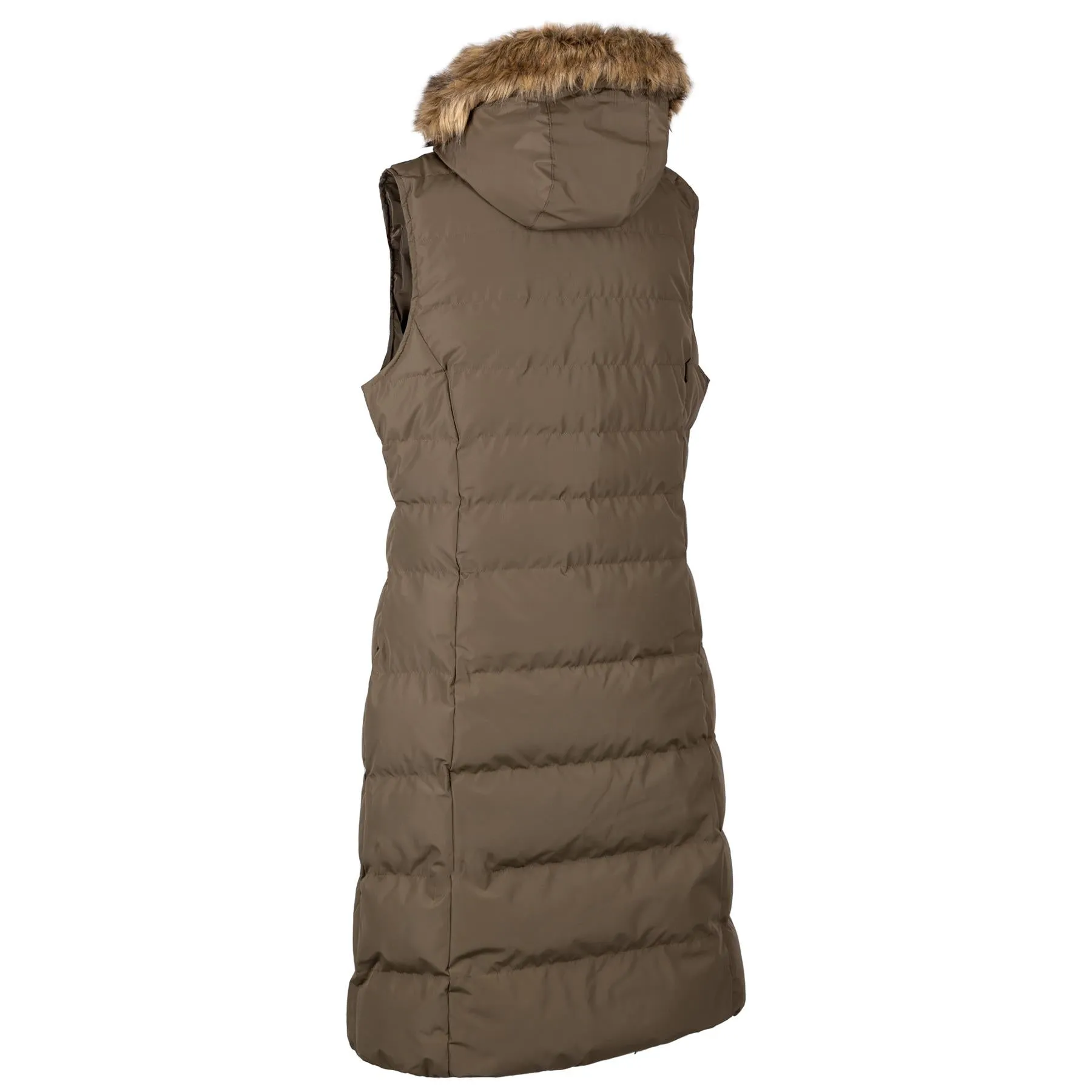 Trespass Audrey Long Gilet Sleeveless Quilted Hooded Limited Edition Bodywarmer