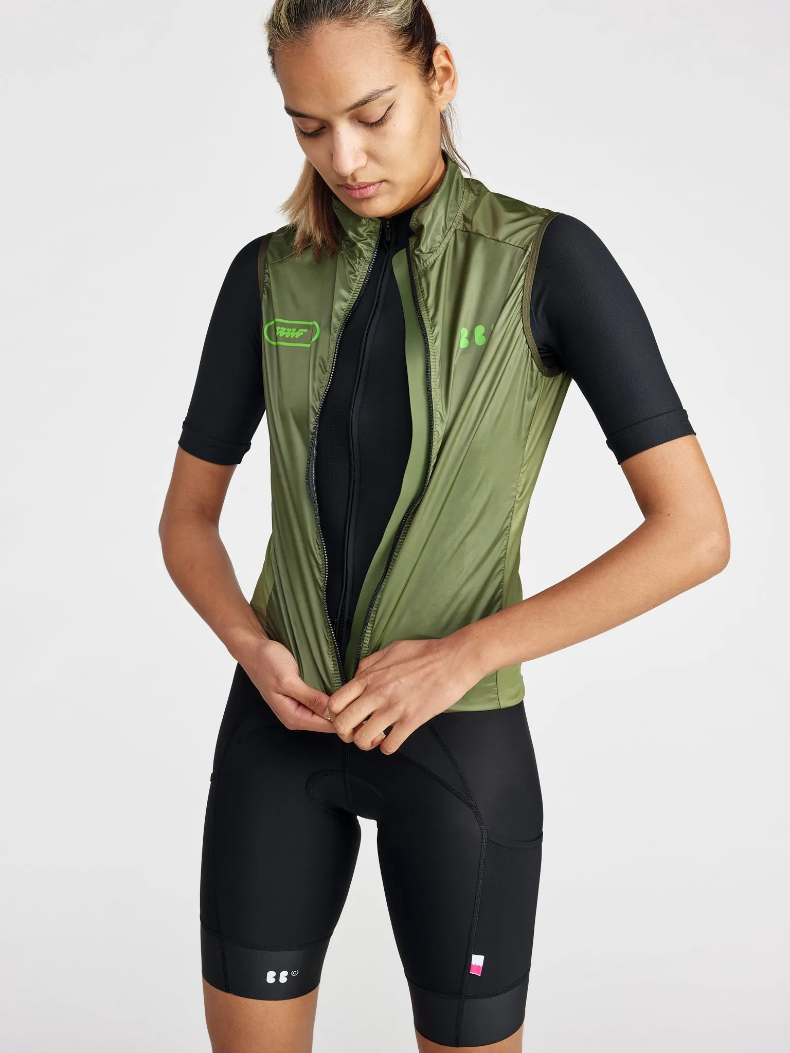 TSOT Mesh Gilet Olive Women