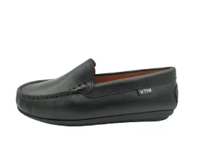 Venettini  Black Texture Moccasin Gordy