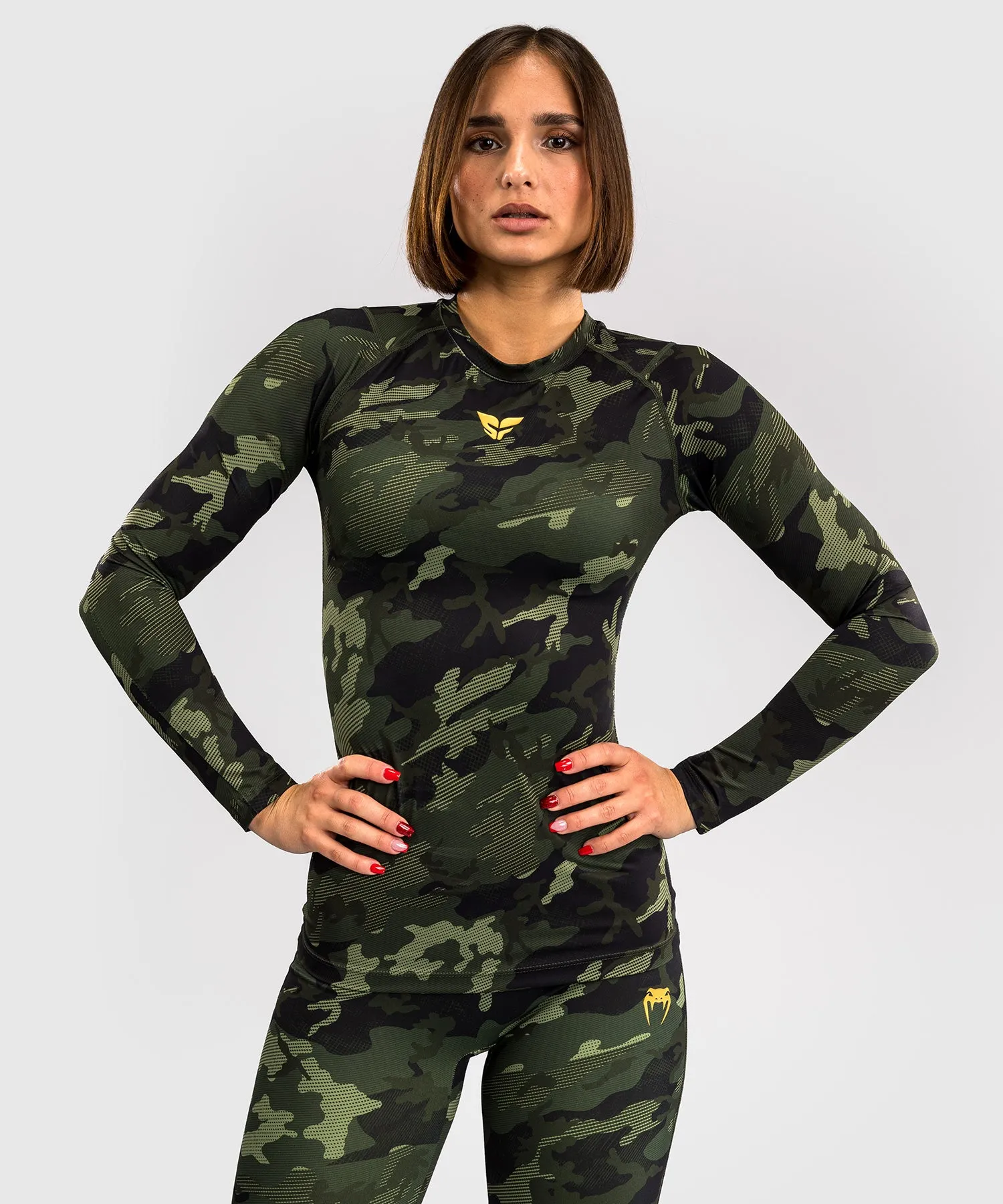 Venum x Sophia Rose Women’s Long Sleeve Rashguard - Forest Camo