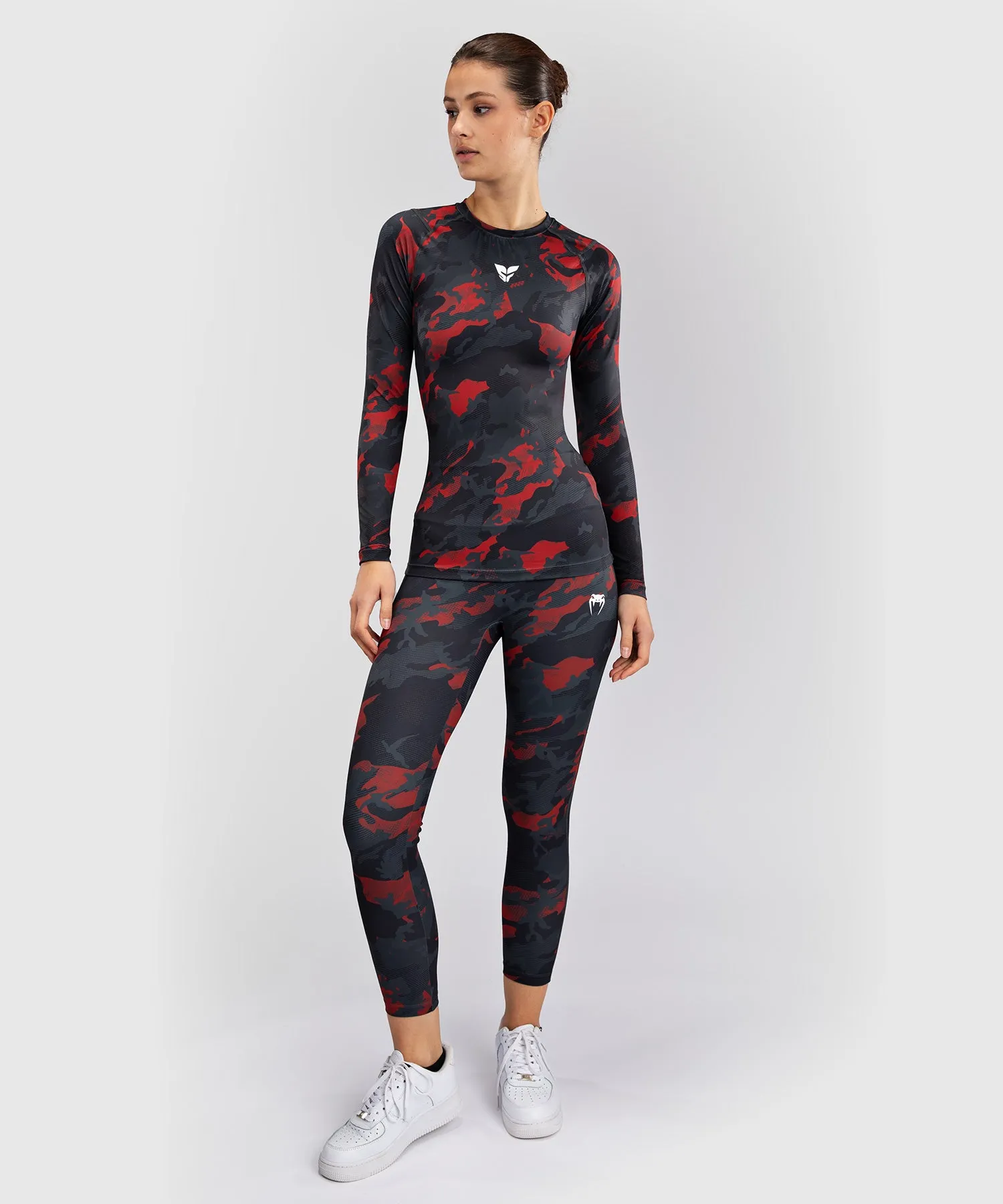 Venum x Sophia Rose Women’s Long Sleeve Rashguard - Urban Red Camo