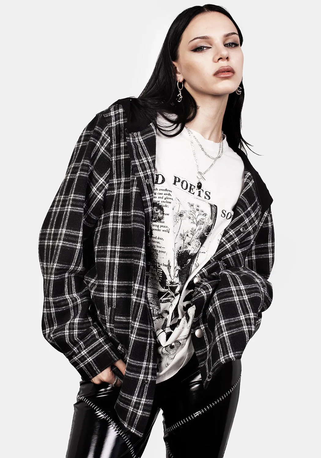 Viretta Plaid Overshirt