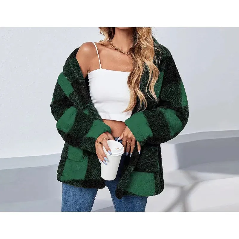 Warm Up Plaid Jacket