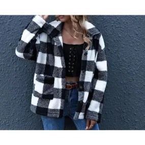 Warm Up Plaid Jacket