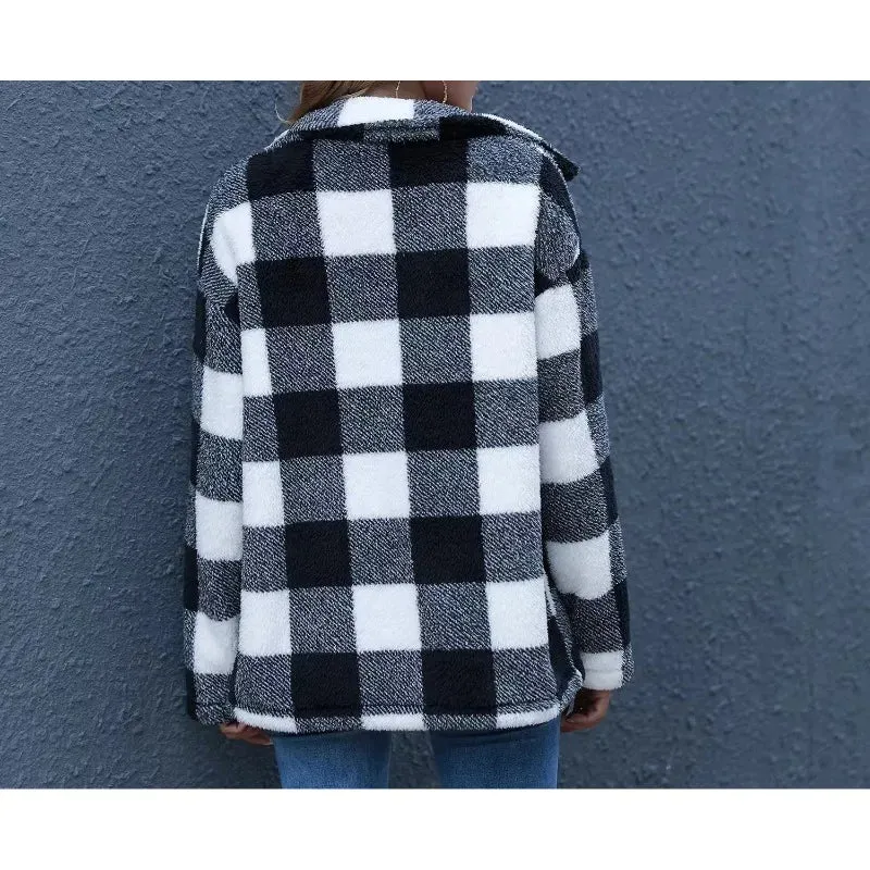 Warm Up Plaid Jacket