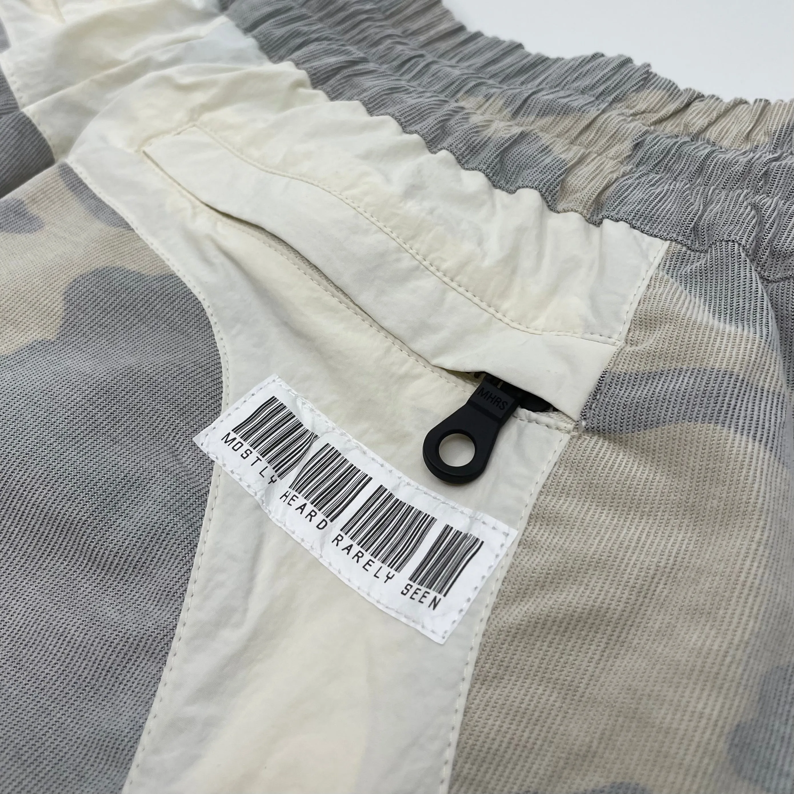 WARPED WHITE CAMO JOGGERS