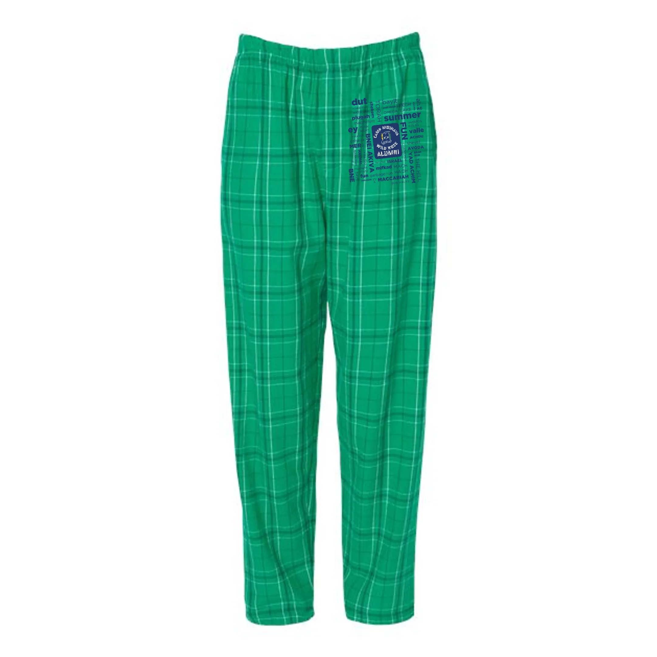 Wild Rose Flannel Unisex Pajama Pants - Alumni Collage