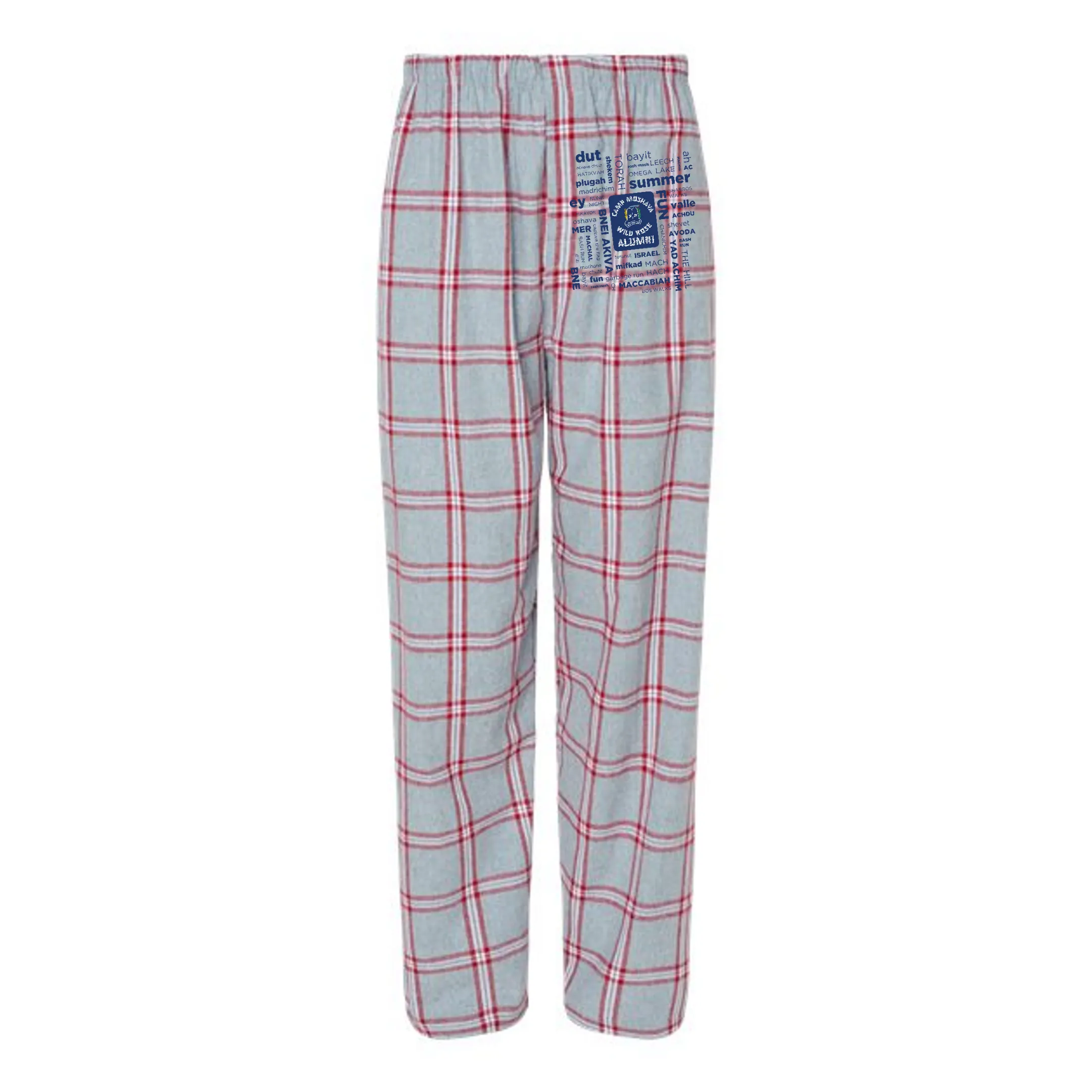 Wild Rose Flannel Unisex Pajama Pants - Alumni Collage