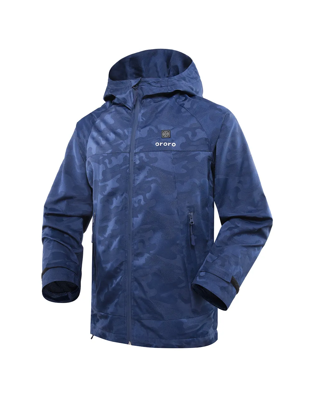 Women Camo Heated Jacket - Navy (Discontinued)