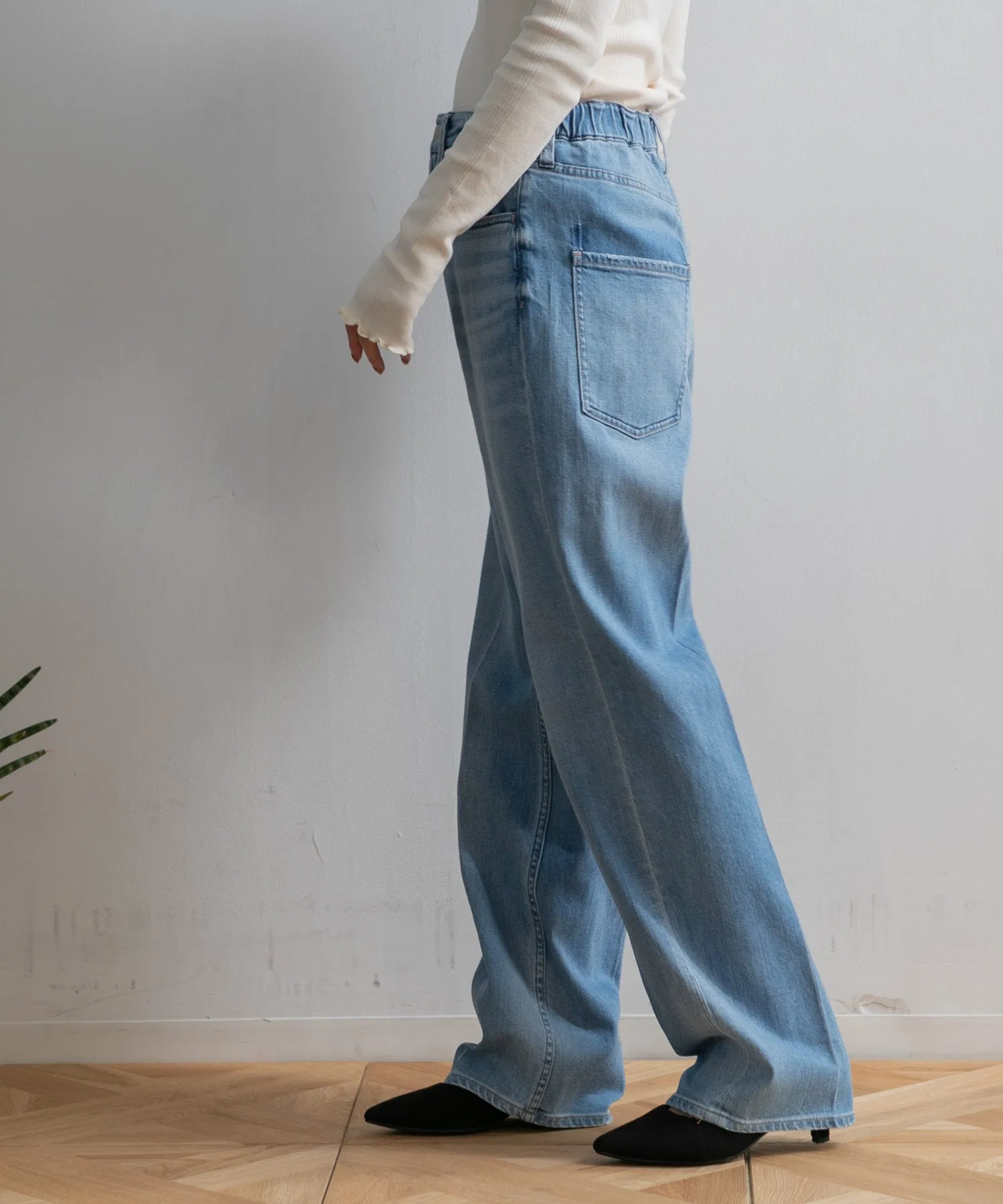 【WOMEN】Healthy denim Nuts Light Pocket