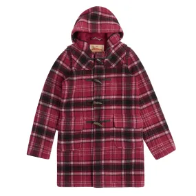 Women’s Duffle Coat - Purple Tartan