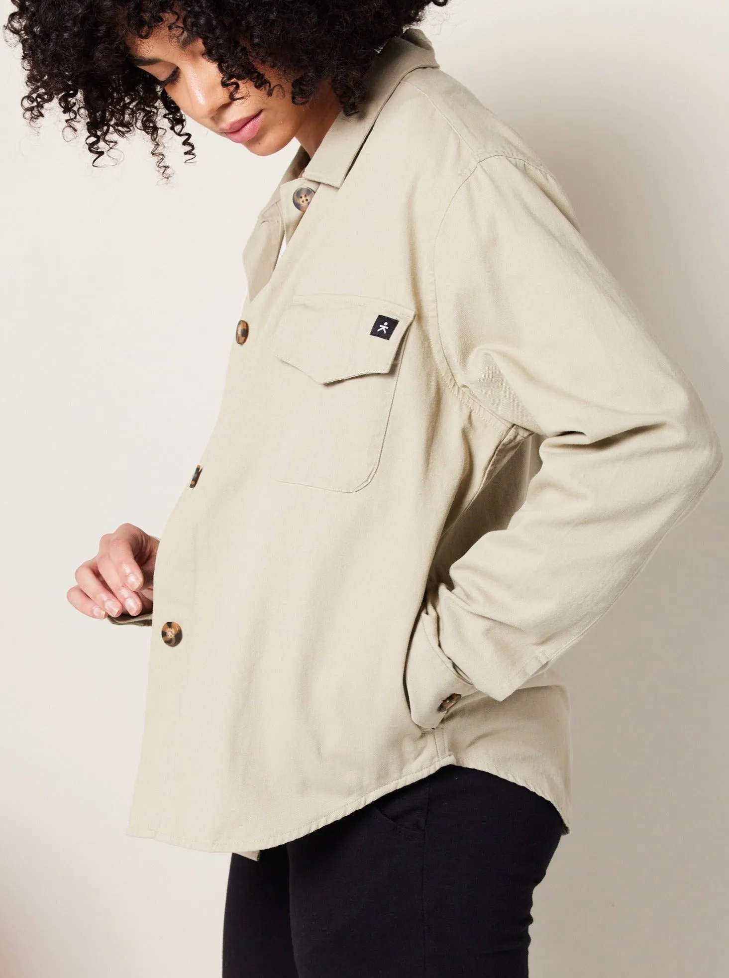 Ziggy Shirt Jacket - Khaki Green